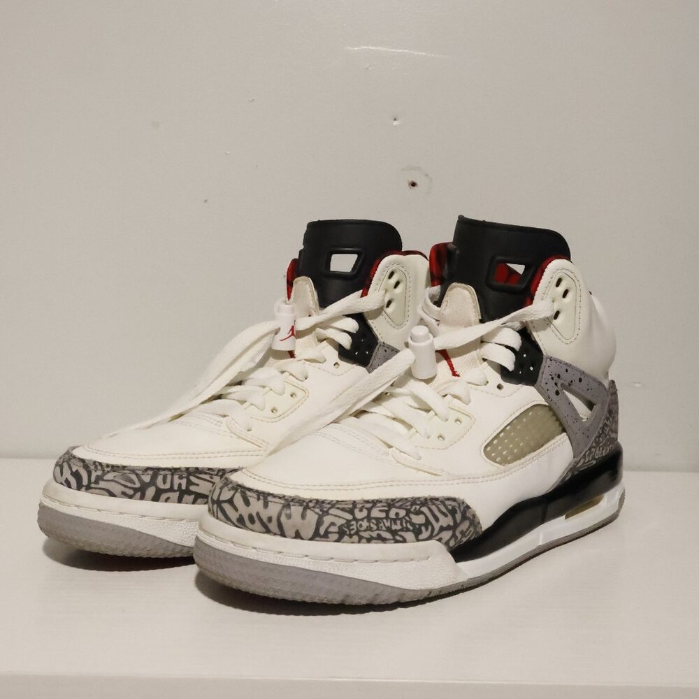 Nike Air Jordan 317321-122 Spizike White Black Red Youth Size 7y